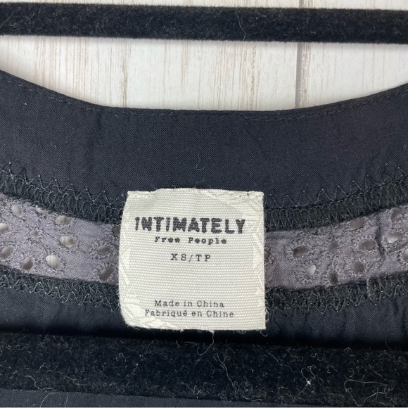 Free People black and gray babydoll XS - Picture 3 of 6